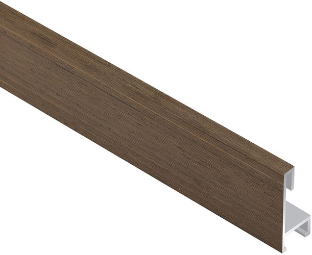 6mm 'AluWood M427' Wenge veneer Length Aluminium Frame Moulding