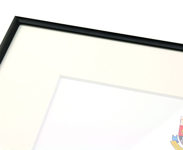 7mm 'Aluminium M11' Matt Black Length Frame Moulding