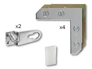 Aluminium Frame Hardware Large with Keyhole Hangers for Cord 1 pack