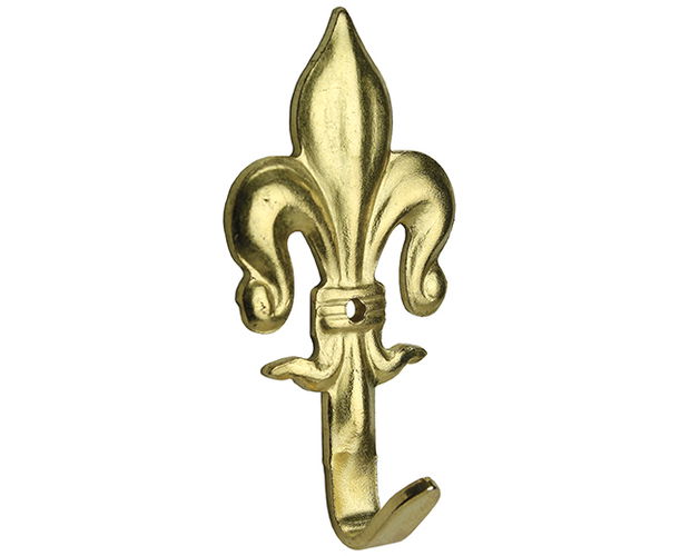 Fleur de Lys Picture Hook Brass Plated 50mm 20 hooks