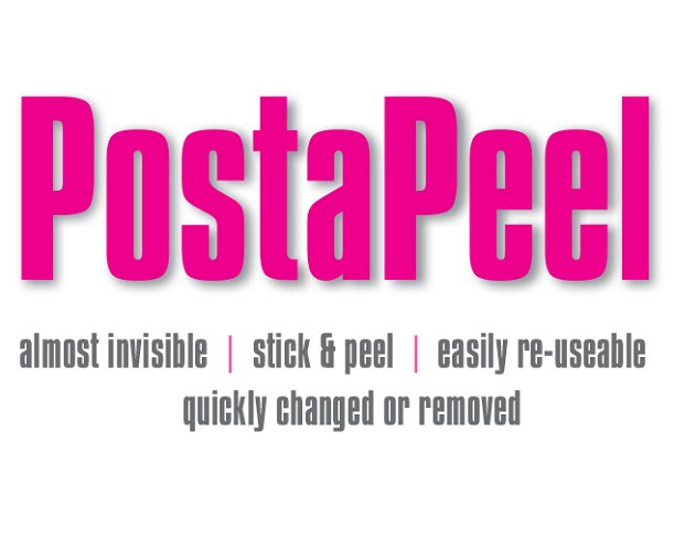 PostaPeel Poster Holder A4 Vertical pack of 4