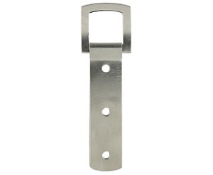 Heavy Duty 3 Hole Strap Picture Hanger 84mm Silver Finish pack 20