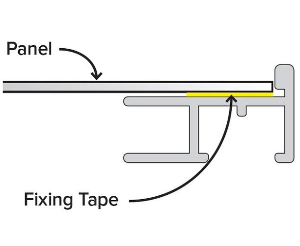 3mm 'Aluminium AP92' Matt Silver Length Frame Moulding