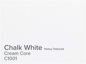 ColourMount Chalk White 1.25mm Cream Core Heavy Textured Mountboard 1 sheet