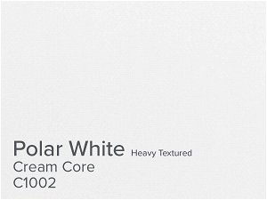 ColourMount Polar White 1.25mm Cream Core Heavy Textured Mountboard 1 sheet