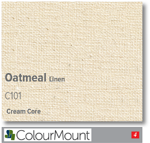 Colourmount Cream Core Oatmeal Linen Mountboard 1 sheet