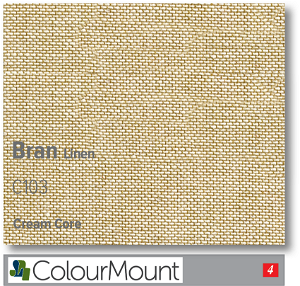 Colourmount Cream Core Bran Linen Mountboard 1 sheet