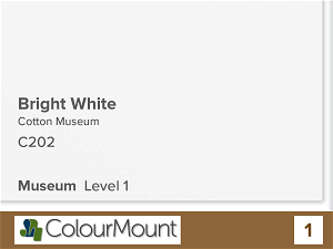 ColourMount Cotton Museum Mountboard 1.5mm Bright White 1 Sheet