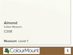 ColourMount Cotton Museum Mountboard 1.5mm Almond White 1 Sheet
