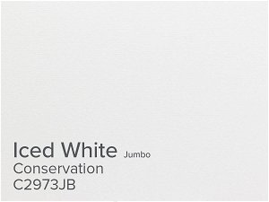 ColourMount Iced White 2mm Conservation Textured Jumbo Mountboard 5 sheets