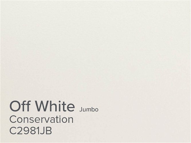 ColourMount Off White 2mm Conservation Textured Jumbo Mountboard 5 sheets