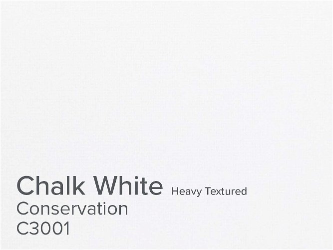 ColourMount Chalk White 1.4mm Conservation Heavy Textured Mountboard 1 sheet