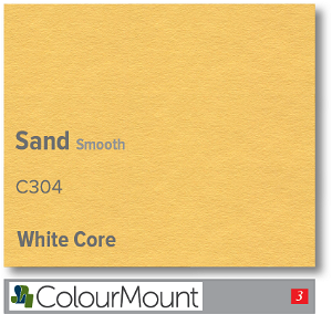 Colourmount White Core Sand Smooth Mountboard 1 sheet