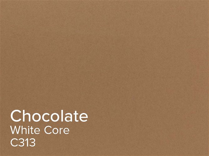 ColourMount Chocolate 1.4mm White Core Mountboard 1 sheet