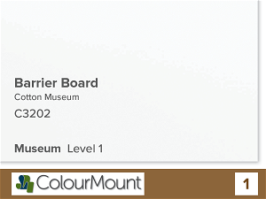 ColourMount Cotton Museum Barrier Board 0.75mm Bright White 1 Sheet