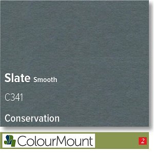 Colourmount Conservation White Core Slate Smooth Mountboard 1 sheet