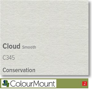 Colourmount Conservation White Core Cloud Smooth Mountboard 1 sheet