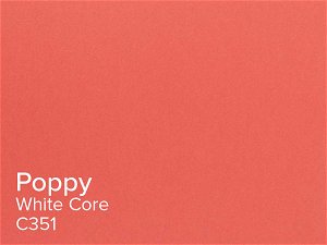 ColourMount Poppy 1.4mm White Core Mountboard 1 sheet