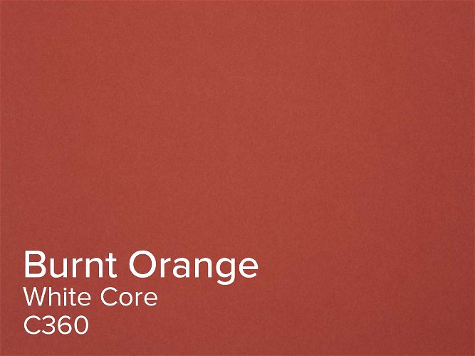 ColourMount Burnt Orange 1.4mm White Core Mountboard 1 sheet