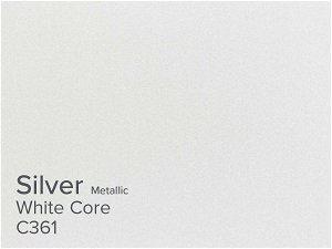 ColourMount Silver 1.4mm White Core Metallic Mountboard 1 sheet