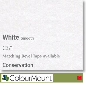 Colourmount Conservation White Core White Smooth Mountboard 1 sheet