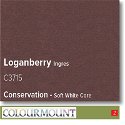 Colourmount Conservation White Core Loganberry Ingres Mountboard 1 sheet