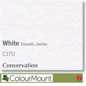 Colourmount Conservation White Core Jumbo  White Smooth Mountboard pack 5