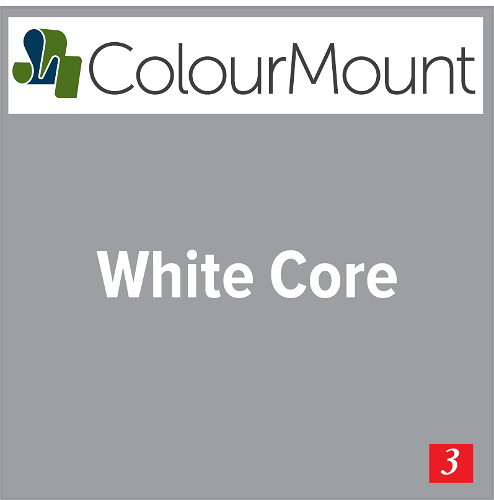 Colourmount White Core Black Smooth Jumbo Mountboard 1 sheet