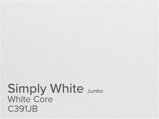 ColourMount Simply White 1.4mm White Core Jumbo Mountboard 5 sheets