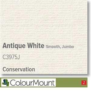 Colourmount Conservation White Core Jumbo Antique White Smooth Mountboard pack 5