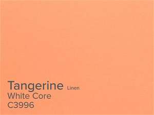 ColourMount Tangerine Linen 1.4mm White Core Linen Mountboard 1 sheet