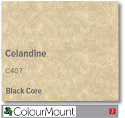 Colourmount Black Core Celandine Mountboard 1 sheet