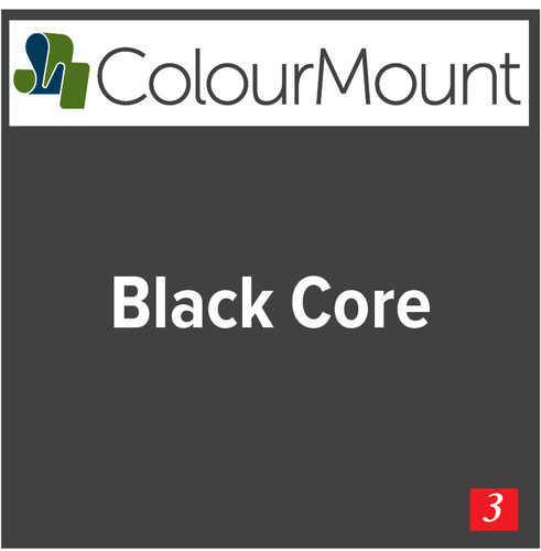 Colourmount Black Core Celandine Mountboard 1 sheet