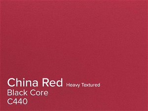 ColourMount China Red 1.25mm Black Core Heavy Textured Mountboard 1 sheet