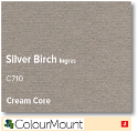 Colourmount Cream Core Silver Birch Ingres Mountboard 1 sheet