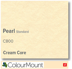 Colourmount Cream Core Pearl Standard Mountboard 1 sheet