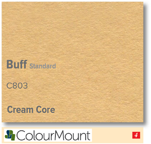 Colourmount Cream Core Buff Standard Mountboard 1 sheet