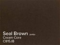 ColourMount Seal Brown 1.25mm Cream Core Jumbo Mountboard 5 sheets