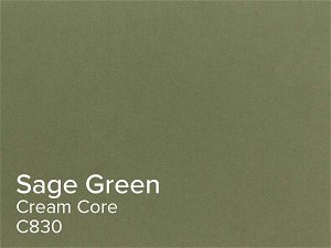 ColourMount Sage Green 1.25mm Cream Core Mountboard 1 sheet