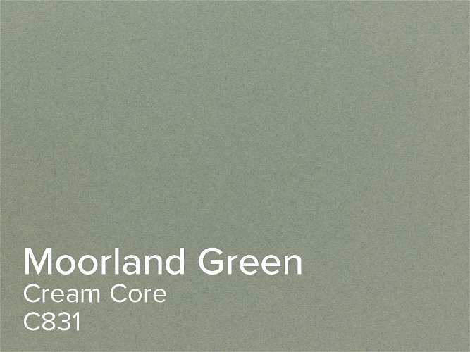 ColourMount Moorland Green 1.25mm Cream Core Mountboard 1 sheet