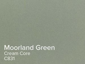 ColourMount Moorland Green 1.25mm Cream Core Mount Board 1 sheet