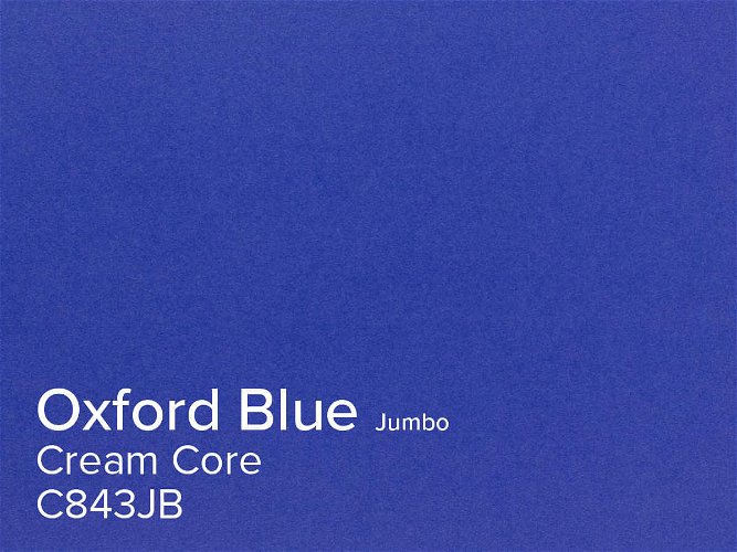 ColourMount Oxford Blue 1.25mm Cream Core Jumbo Mountboard 5 sheets