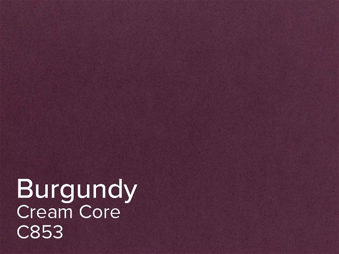 ColourMount Burgundy 1.25mm Cream Core Mountboard 1 sheet