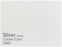 ColourMount Silver 1.25mm Cream Core Metallic Mountboard 1 sheet