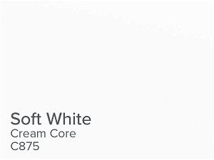 ColourMount Soft White 1.25mm Cream Core Mountboard 1 sheet