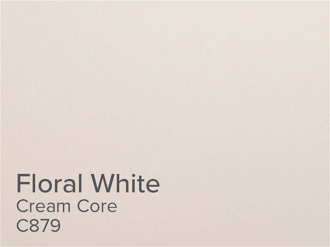 ColourMount Floral White 1.25mm Cream Core Mountboard 1 sheet