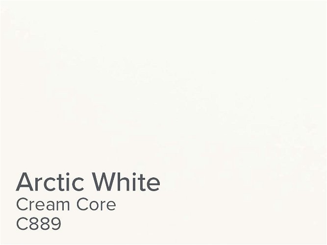ColourMount Arctic White 1.25mm Cream Core Mountboard 1 sheet
