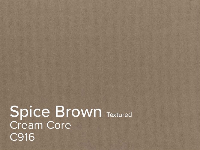 ColourMount Spice Brown 1.25mm Cream Core Textured Mountboard 1 sheet