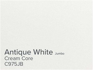 ColourMount Antique White 1.25mm Cream Core Textured Jumbo Mountboard 5 sheets