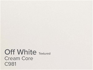 ColourMount Off White 1.25mm Cream Core Textured Mountboard 1 sheet